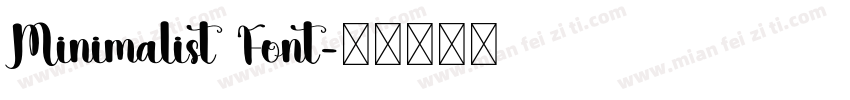 Minimalist Font字体转换